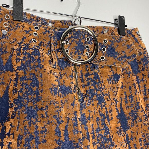 Vintage Maxi Stretch Denim Mid Rise Buckle Jeans - Picture 2 of 5